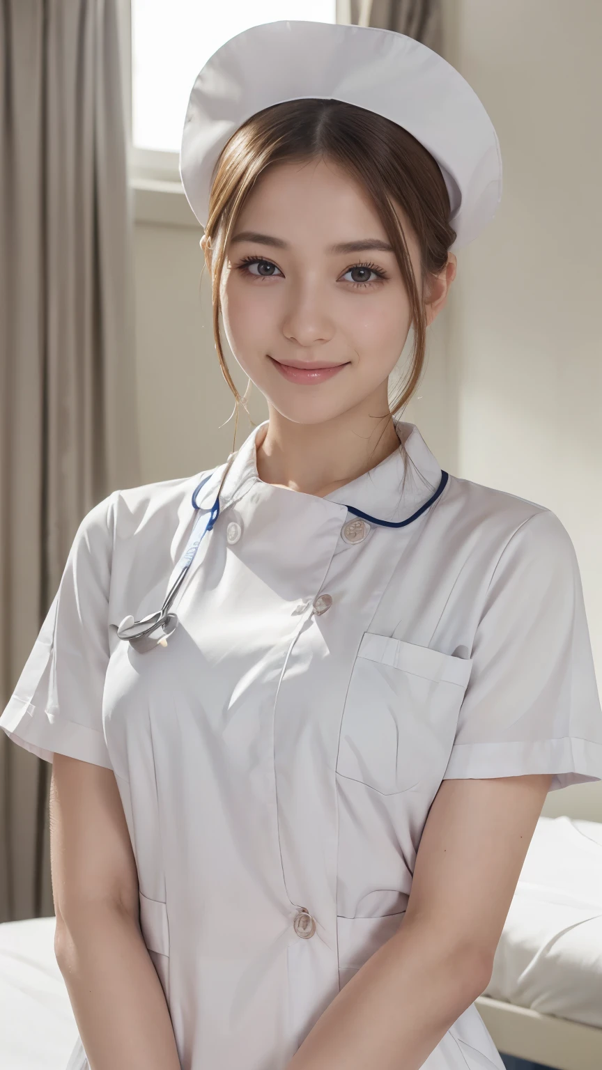 Nurse in nursing uniform in hospital room、Black stockings、Big、Korean Idols、Live action、Sauce order、Asian woman smiling at Alafe,、Young Pretty Gravure Idol, Young skinny gravure idol, Realistic Young Gravure Idol, Young Sensual Gravure Idol, Japanese Models, Shot with Canon EOA 6 D Mark II, taken with canon eos 5 d mark iv, Young Gravure Idol, Hot with shining sun