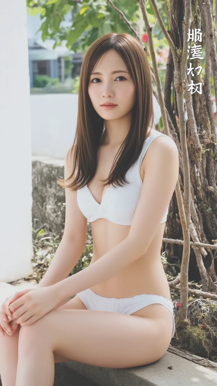 Arafei Asian woman in white bikini poses for photo, Young pretty gravure idol, sophisticated gravure idol, Young sensual gravure idol, young skinny gravure idol, Realistic young gravure idol, Ayami Kojima, young gravure idol, Ayami Kojima Amano, Yoshitomo Nara, japanese model