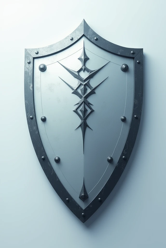 Shield half white and half black