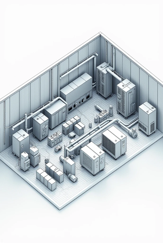 Electrical and hvac background without humans 