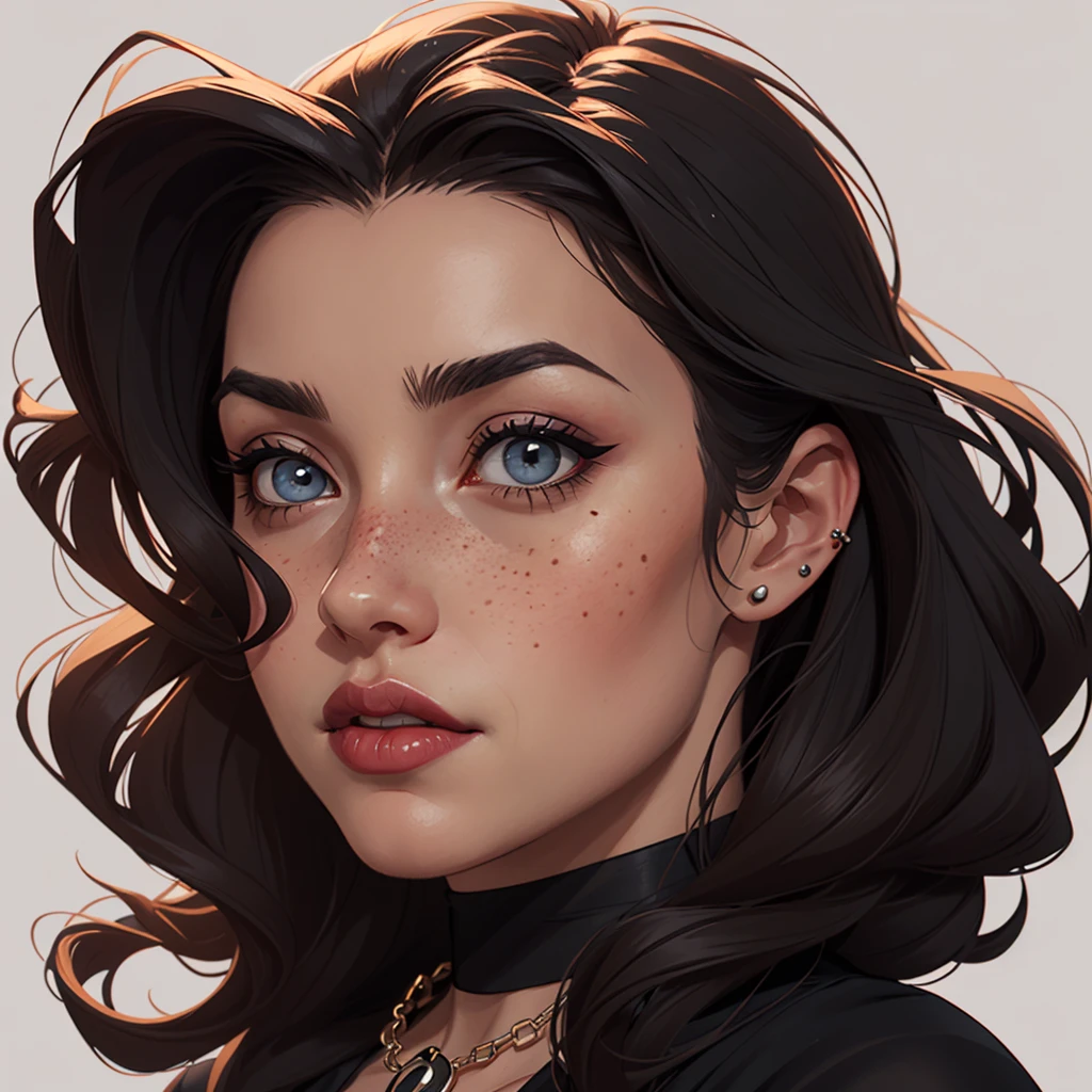  Close-up of a woman in a black blouse and a black bra ,  Charlie Bowater art style , estilo Charlie Bowater, vampire portrait, arte do personagem Charlie Bowater, Alena Aenami and Artgerm, Neoartcore e Charlie Bowater,  Charlie Bowater rich and deep colors , lazy art style,  Artgerm and Tom Bagshawum close up of a woman with long black hair and a necklace , amoranto, Bela Delfina, better known as amoranto, Kailee Mandel, black hair and big eyes,  profile picture with close up , beautiful young amoranto,  pale and shiny skin , Portrait of a lta qualidade,  with long hair and piercing eyes , skin like ivory,  Sydney Hanson white skin tone mode portrait in cartoon style GTA style digital illustration of a woman in a black dress and black hair, beautiful vampire queen, beautiful female vampire queen, Gothic maiden,  beautiful gothic supermodel , female vampire bonita, gothic girl, gothic girl, Gothic maiden of the dark,  Gothic style, gothic woman, Gothic clothes, gothic clothes, vampire fashion, female vampire,   wearing a gothic dress Close-up of a woman with long hair and a sweater  ,  curly brown hair , beautiful model, Portrait of a lta qualidade,  Medium Soft Light Portrait , looks like young Liv Tyler, colorful portrait, beautiful woman, curly blond hair | d & d, Beautiful portrait lighting, a beautiful young woman, very beautiful model, 50mm portrait,   Character style illustration style Completely naked breasts showing fear Small breast size Cartoon name  :  Isabella Cruz white background medium breasts freckled face Jennifer Connelly actress strong contours Physical description - long straight hair ,  dyed in a vibrant brown that contrasts with her fair skin .  - You reflect a mix of curiosity and determination . - She is tall, with a slender and agile figure, highlighting her agility and dexterity.  -colorful background Portrait Character Design,  beautiful digital illustration , Portrait of a 