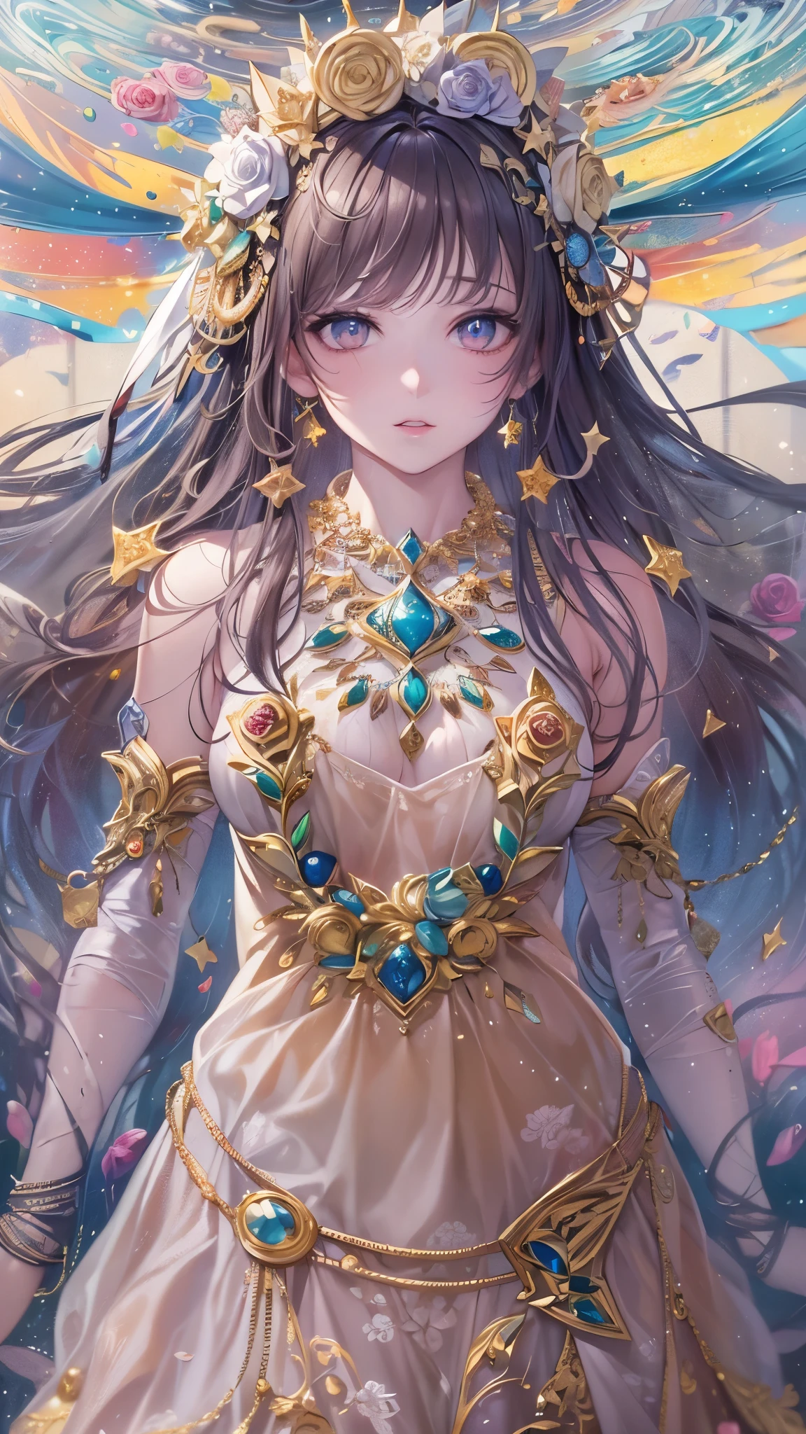 Album Cover Art. seaart ai imagination seaart extremely creative,And all your knowledge. Creation of Gustav Klimt《Beautiful woman masterpiece》
