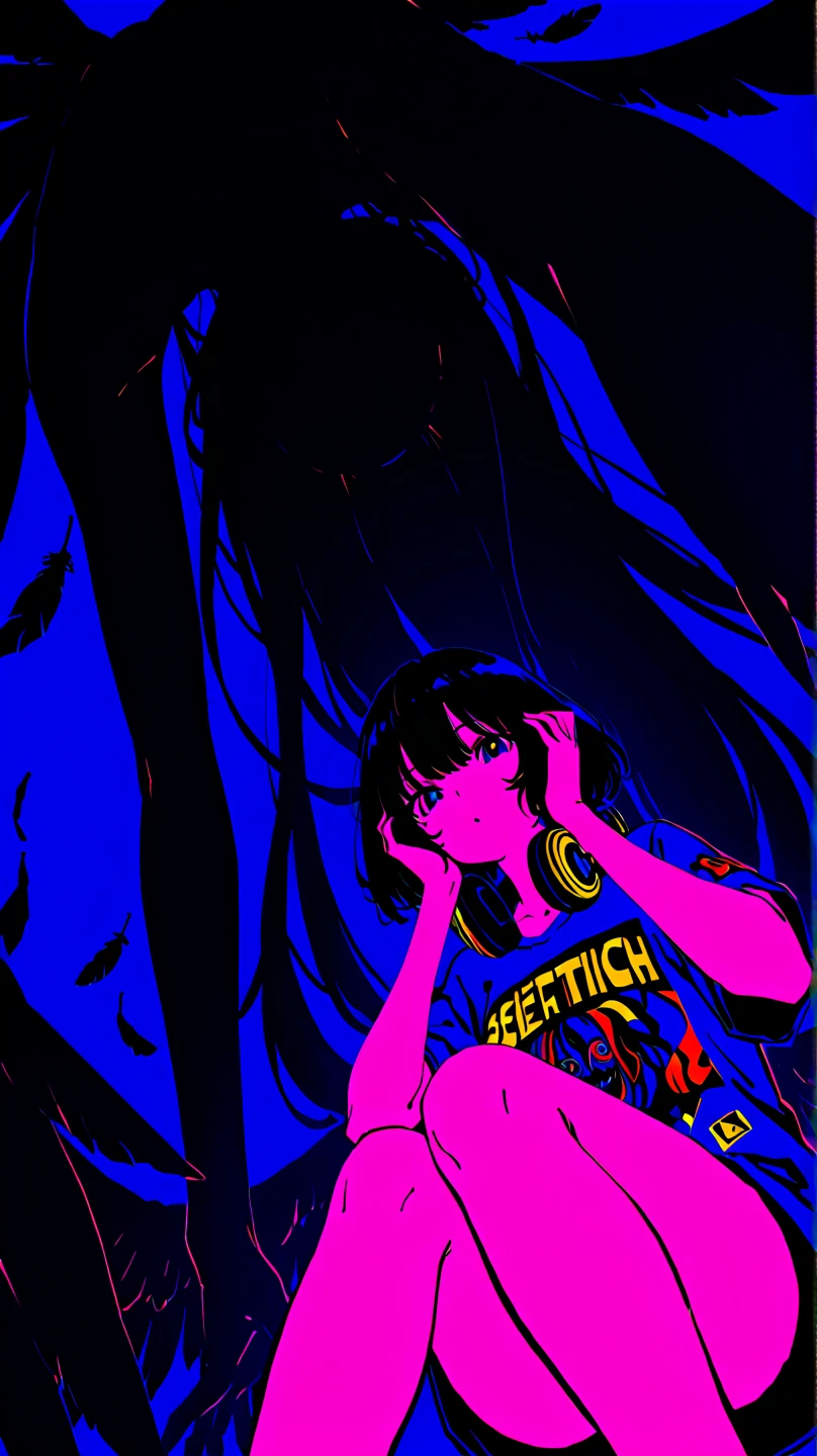 A girl sleeps at night, cheeks wet with tears, afraid of the light, her heart lost. [Verse 2] Illuminated by the moonlight, one walks in the darkness, embracing loneliness, waiting for dawn. [Chorus] A vampire's sadness, the cry of loneliness, continuing to seek love, destined to disappear into the darkness. [Verse 3] Cold blood flows, closing my heart, no one can see the wounds in my heart. [Bridge] The night wind blows, a sound that tickles my ears, an unforgettable pain, into the darkness. [Chorus] A vampire's sadness, the cry of loneliness, continuing to seek love, destined to disappear into the d