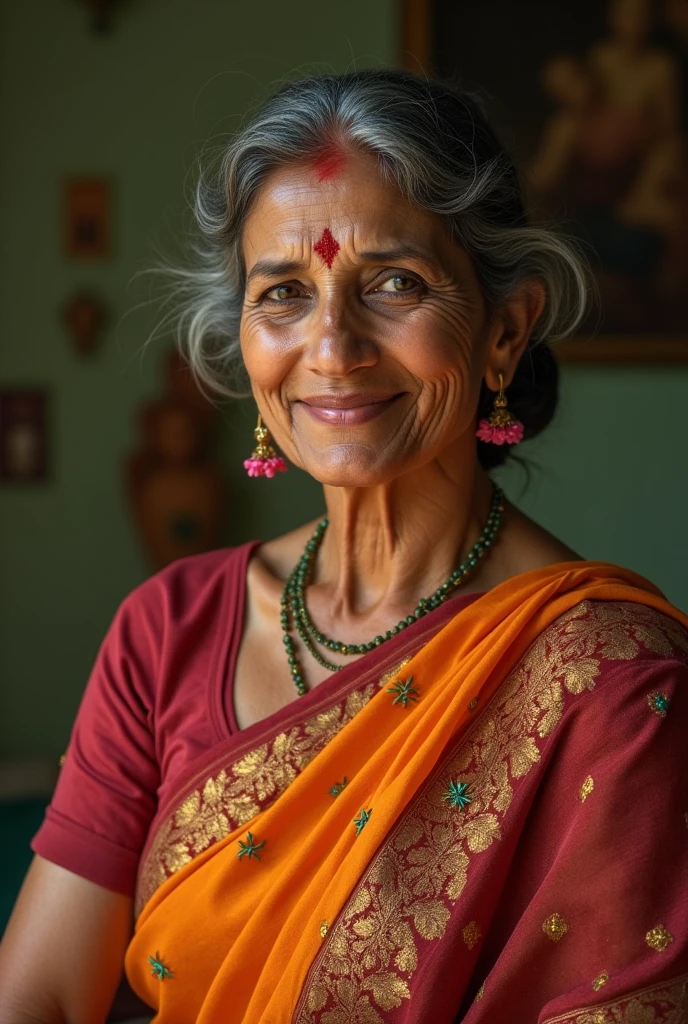 Tamil aunty in saree