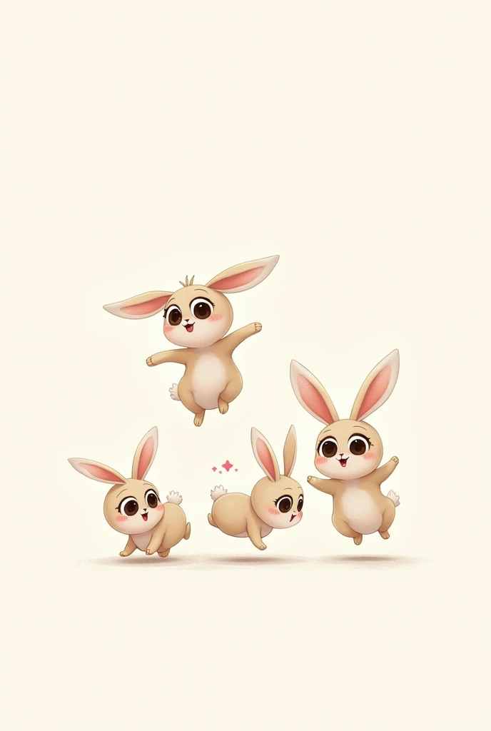 Happy Rabbit Bouncing Rabbits, drawing, happy, bouncing - SeaArt AI