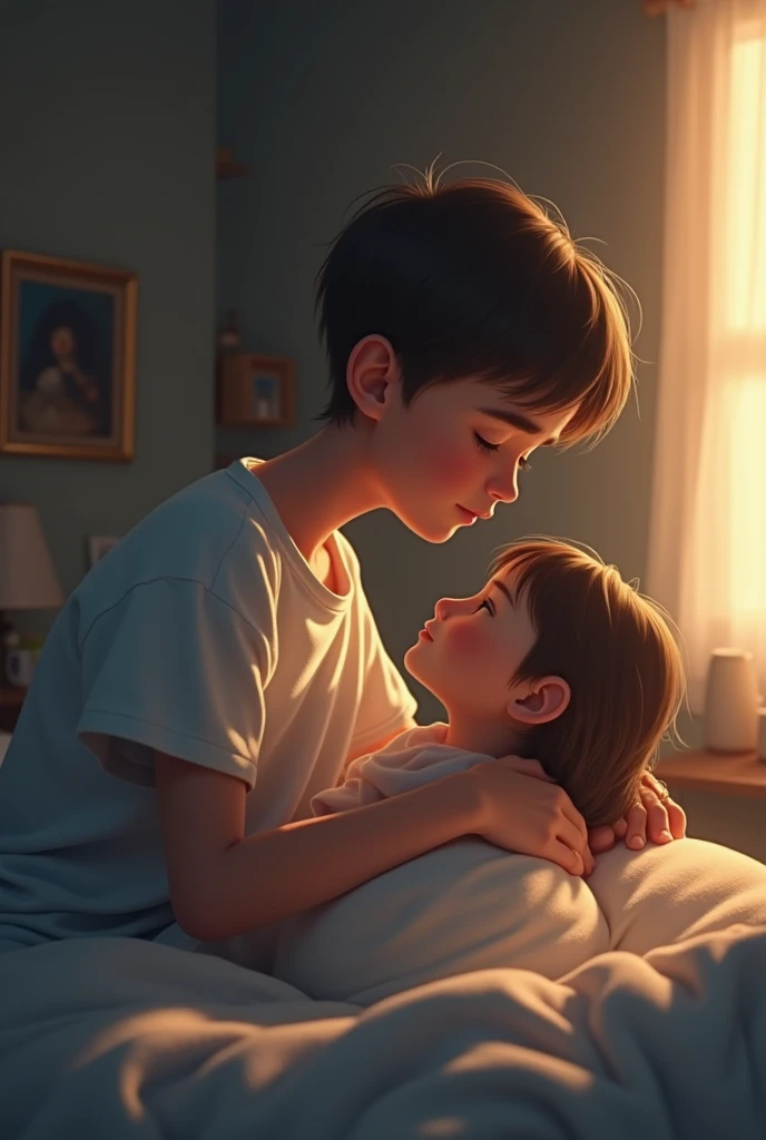 Little age a girl and a little boy are they fucking and enjoy in bedroom