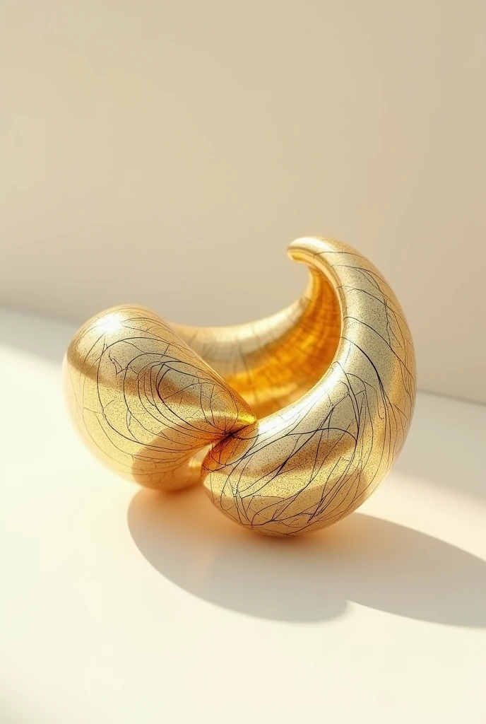 there is a picture of a brown infinity symbol on a yellow background, infinity symbol like a cat, infinity symbol, by Aleksander Kotsis, mobius strip shaped planet, in the shape of a cinnamon roll, by Andrei Kolkoutine, infinity glyph, made with illustrator, smooth 3d illustration, smooth 3 d illustration, by Edward Avedisian
