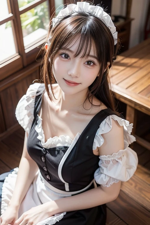 14years, Adorable, Japan Girl, 14years,Smile,Curtsey, (frilled white dress:1.2) , hair scrunchie, Twin-tailed , (High color saturation,catchlight:1.0), (highlydetailed skin), (Best Quality:1.0), (超A high resolution:1.0) ,(photographrealistic:1.0), (ultra-detailliert:1.0), (8K, Raw photo:1.1), ( downbrouse:1.0),(See-through)