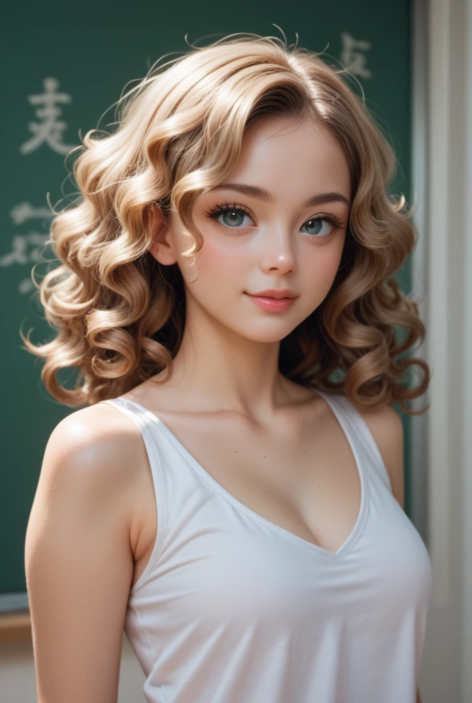  College Student 　 beauty　 cute　 Japanese　Curly Hair　 long　It's similar to Herrin