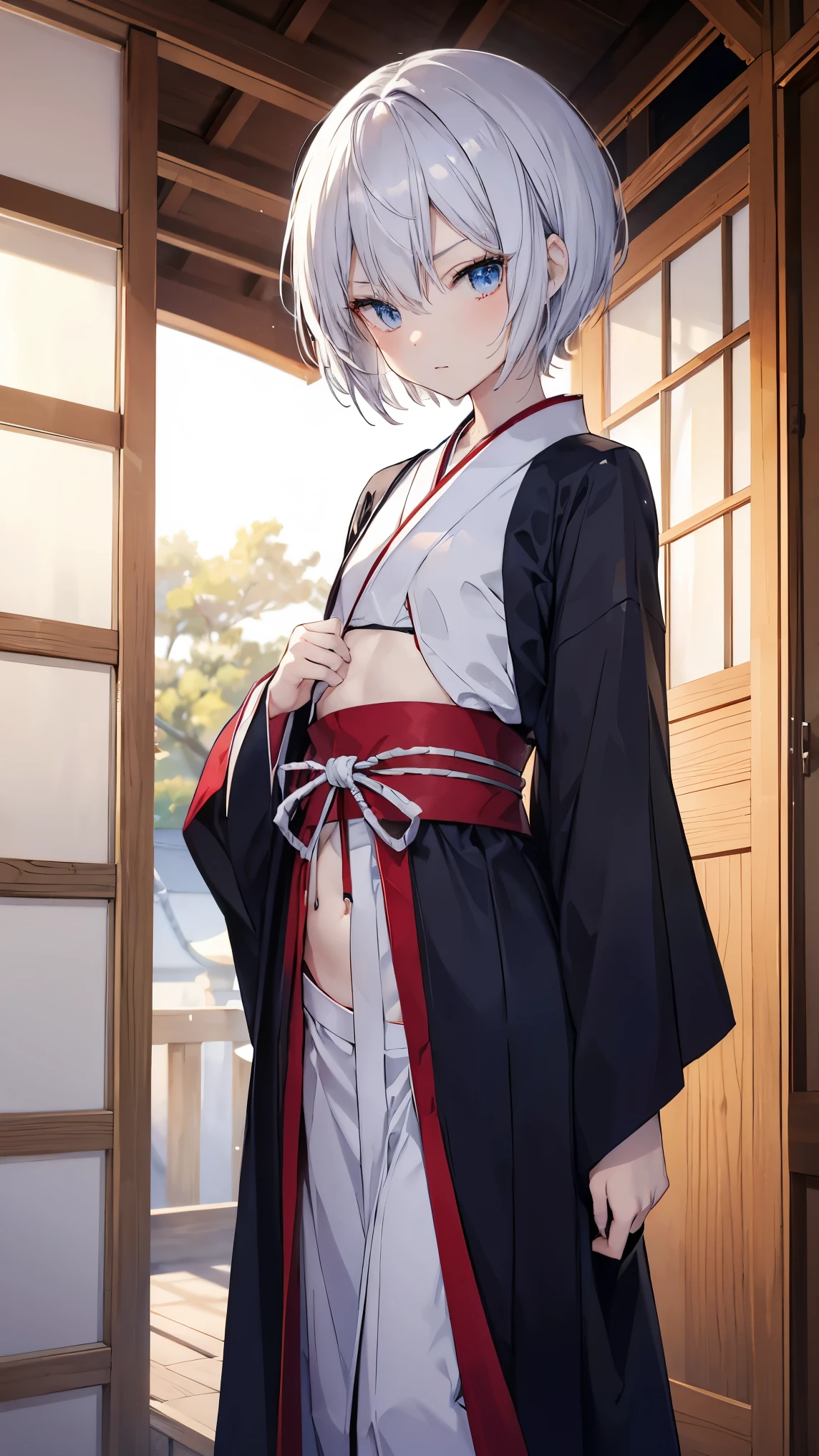 ((4k,masterpiece,best quality)), shuimobysim, traditional chinese ink painting, lotus, hanfu, maxiskit, dress conservatively
1 girl, solo, white hair, long hair, fox ears, white, bikini, fish, many fish near girl, look at viewer, tease