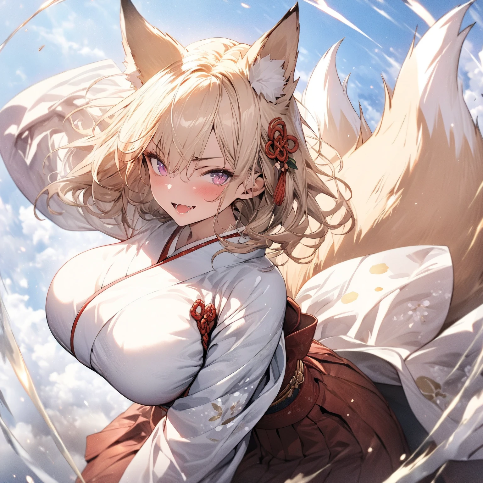 blonde,Double tail,Female ghost,loli,Large Breasts