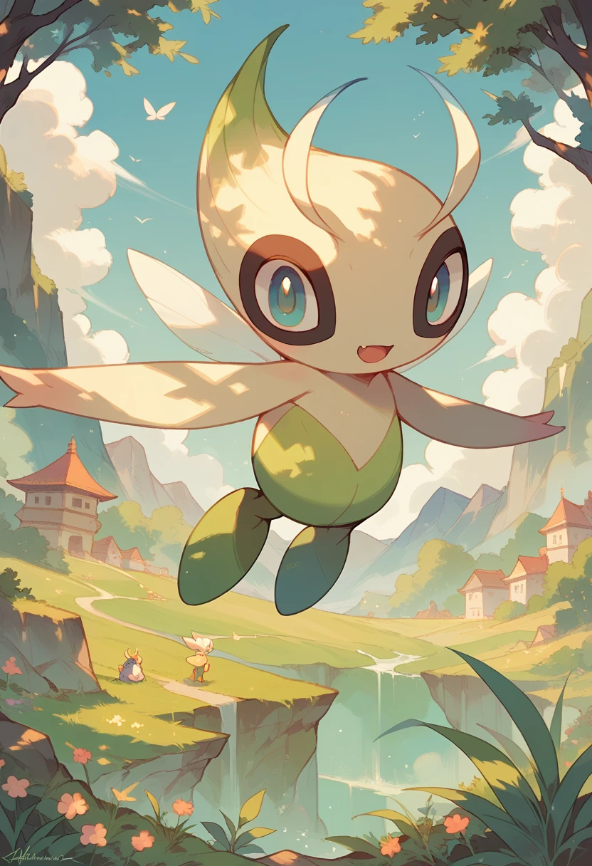 Celebi, wings, pokemon (creature)