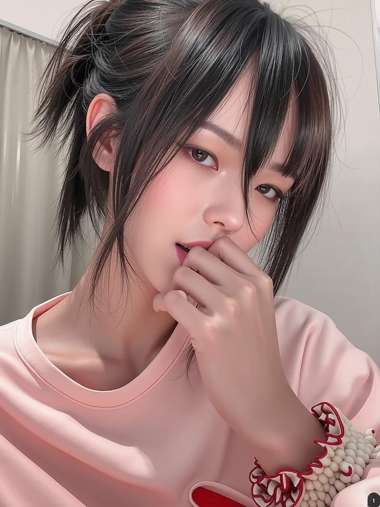 最high quality、high quality、Best image quality、、最High resolution、High resolution、masterpiece、Detailed and realistic human body、Detailed and realistic skin、Realistic face in every detail、Realistic reproduction of every detail、Detailed and realistic lips、Detailed and realistic teeth、Detailed and realistic ears、Detailed and realistic hair、Detailed and realistic weapons、Realistic reproduction of every detail、Realistic fingers in every detail、(Beautiful Hands、thumb1reference4)、Realistic feet down to the last detail、((Beautiful Japanese Girl))、(Japanese Model)、((Cute Japanese Girl))、((Beautiful 18 year old girl))、(Black Hair)、(Straight hair)、(Random Hairstyles)、((Full body video))、((Flat Chest、Small breasts))、(Slim and perfect figure)、(Glossy skin all over、Fair skin)、((School gym clothes))、((Gym clothes similar to volleyball uniforms))、 ((Dark weather even during the day))、((Weather with rain clouds spreading across the sky))、((bad weather))、((Pouring rain))、((In the Storm))、((School Playground))、((Pouring rainの中(A girl standing in the center of the schoolyard))、((Pouring rainを浴びて(Soaked skin from head to toe))、((Rain dripping from the skin))、((Soaked gym clothesを通して彼女の肌がはっきりと見える))、((Soaked gym clothes(Skin-tight gym clothes))、((Rain dripping from gym clothes))
