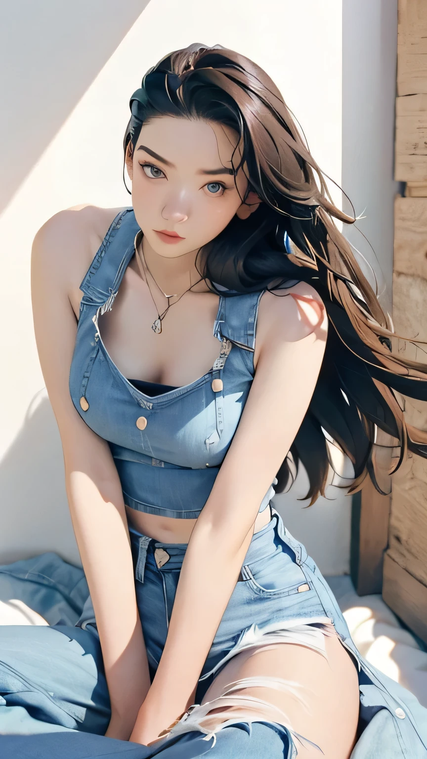 （1girl：1.3）， 独奏， （（（very vey very detailed face））），（（very detailed eyes and faces））），beautiful details eyes，Body parts__，offcial art，Unified 8k wallpaper，ultra hyper-detailed，Beautiful and beautiful，beatifull，masterpaintings，Best Quority，raw，masterpaintings，ultra fine photos，Best Quority，ultra-high-resolution，photorealistic realism，sun beam，（Full Body Portraits），stunningly beautiful，，dynamicpose，Delicately drawn face，vibrant eyes，（from frontal）This realistic Korean-style beauty has a beautiful face，Her face is beautiful and slightly sculptural。Her eyebrows are slender and natural，The slight curvature reveals her soft qualities。Her eyes are slightly charming，Bright and divine，The depth of the eyeballs and the soft curves of the eyes reveal her mystery。Her slender, recumbent eyes may have slightly upturned eyelashes，Makes her eyes more attractive。
Her nose is small and delicate，Has a proper nose bridge line and straight nose wings。Her lips are rosy and plump，Fusion of Korean actors，The curve of her lips makes her smile even more charming。Her chin is well defined，Elegant lines，Cut out sharp contours，It brings a touch of determination and independence to her face。
Her skin is as smooth as jade，The sense of transparency is breathtaking。The complexion has a naturally soft glow，No blemishes and blemishes。Subtle wrinkles show her maturity and confidence。Her cheeks may be filled with a natural and crimson flush，Make her look more fresh and moving。
Her hairstyle may have been inspired by Korean fashion，It could be an elegant and layered bun or long hair with natural waves。She may have some subtle changes in hair color，Such as caramel color or light brown，Highlight her skin color and facial features。
Continue to stretch down，She may be wearing a set of traditional hanbok or modern Korean fashion outfits。Traditional hanbok may have gorgeous details and patterns，Modern Korean fashion may show her fashion taste and personality。
The whole picture，I use perspective and shadows to represent the envi