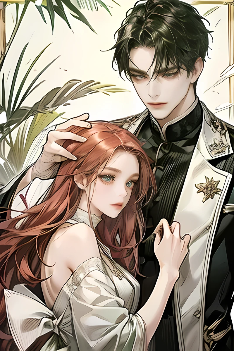 2 men and women,The girl has pink hair, The man has black hair, Women have long hair , Men have short hair , 남자는 Red eyed 입니다, 여자는 GREEN EYES 입니다, One is a man dressed in black:Red eyed , One is a long-haired woman: GREEN EYES , Exactly similar, casual style, Clergy clothing, Auburn hair, sharp impression , less physical exposure , masterpiece, High quality