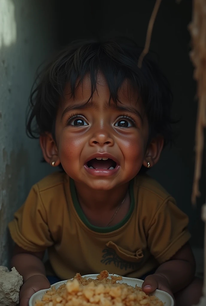Palestine war baby cry photo