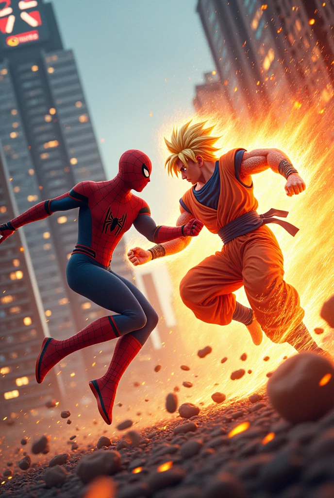 They can generate an image of Goku fighting Spider-Man in space