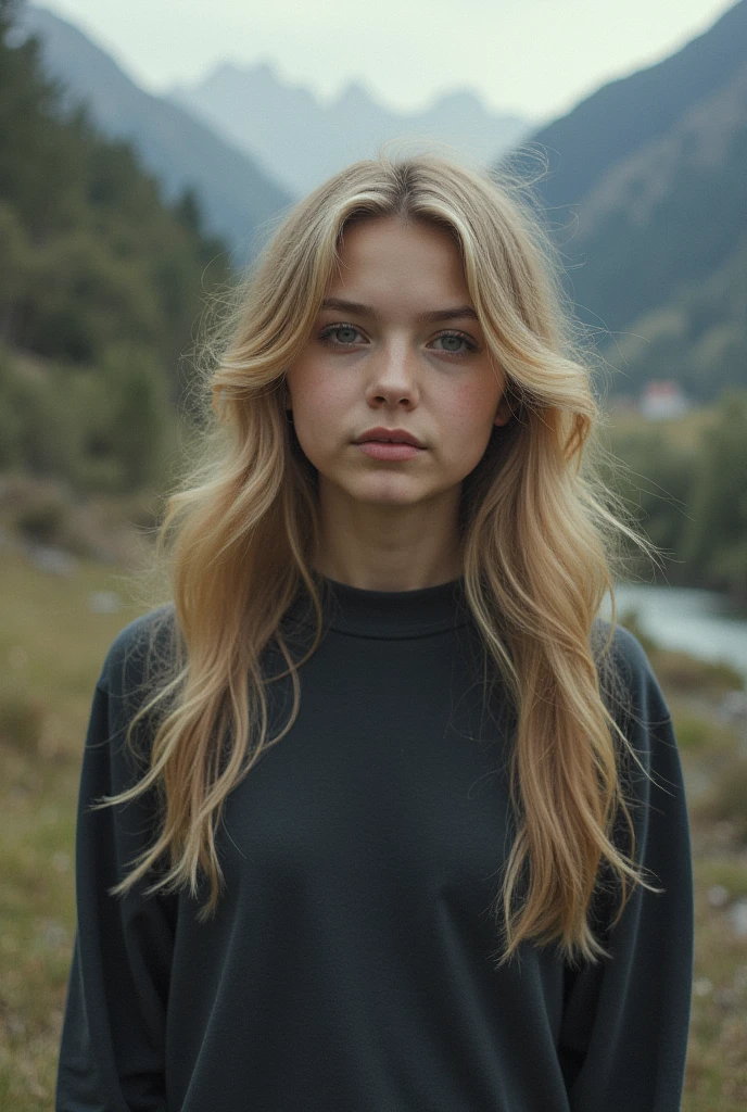 photo of beautiful (Any4T4yl0rJ0y_HM-135:0.99), blonde, a woman, perfect hair, serious look, (modern photo), wearing a (long sleeved sweater:1.2) and jeans with jewelry, portrait, 85mm, (analog, cinematic, film grain:1.3), (Sky Ocean Planet, Ocean planet with floating islands and sky-bound waterfalls.), detailed eyes, professional pose, painted lips, (epiCPhoto), (looking at viewer:1.1), (cinematic shot:1.3), (natural lighting, lit from above), <lora:add_detail:0.5>