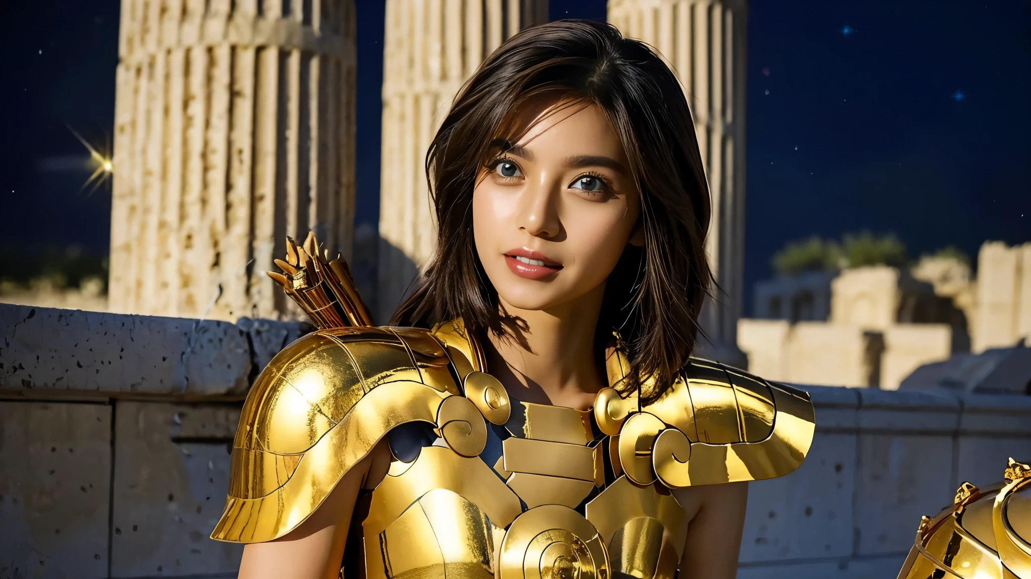 golden metal armor 