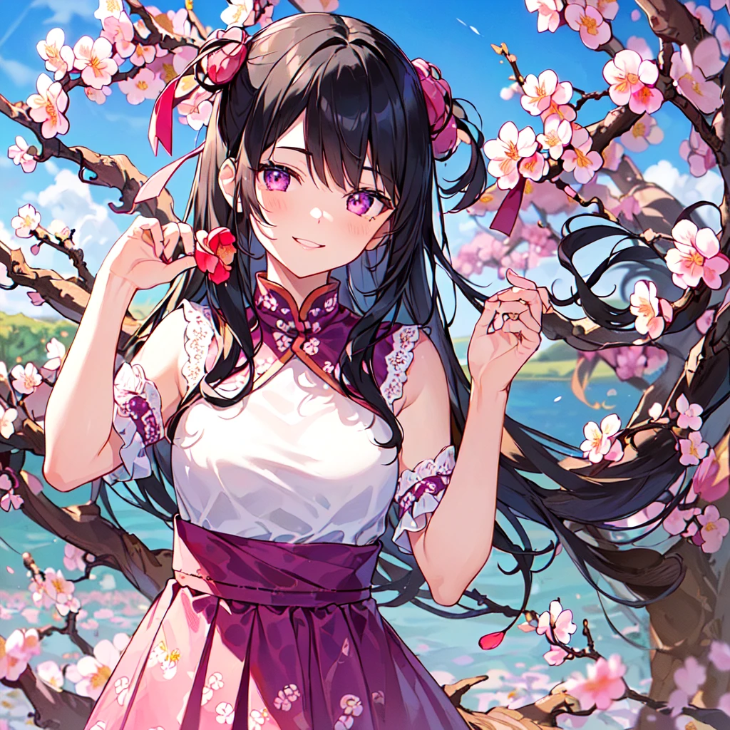 玫瑰roses，桃花peach blossoms，牡丹peonies，郁金香tuli，