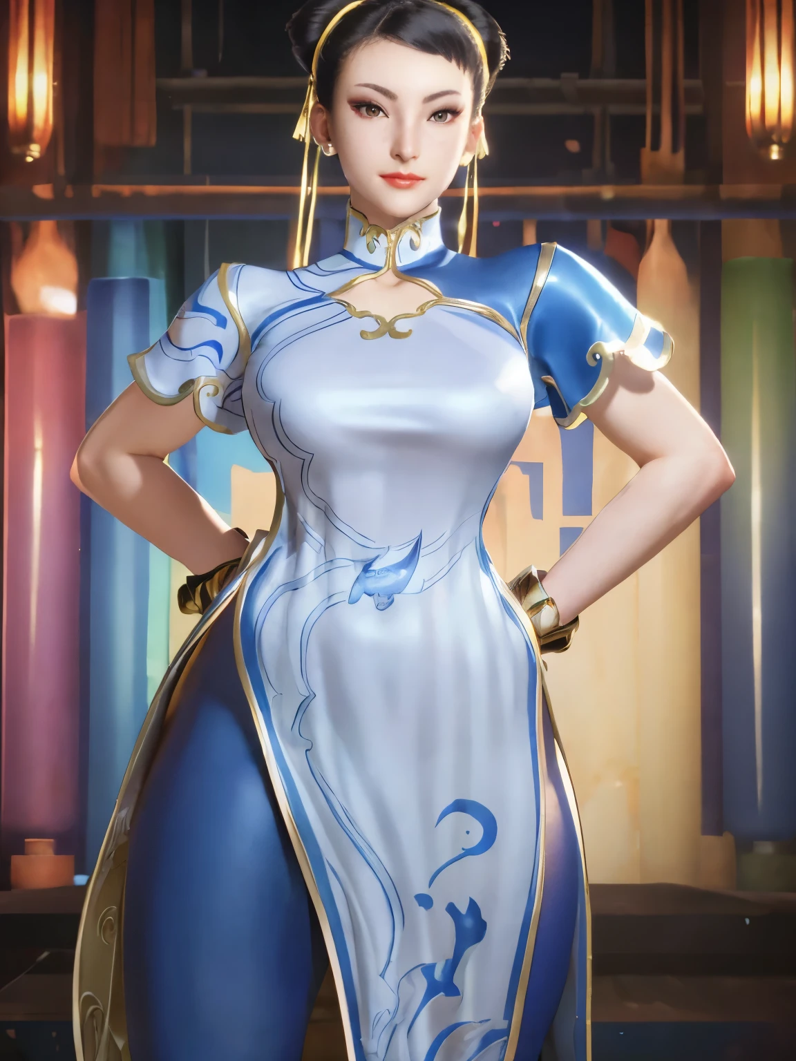 masterpiece, best quality, (extremely detailed CG unity 8k wallpaper, masterpiece, best quality, ultra-detailed, best shadow), (detailed background), (beautiful detailed face, beautiful detailed eyes), High contrast, (best illumination, an extremely delicate and beautiful),1girl,((colourful paint splashes on transparent background, dulux,)), ((caustic)), dynamic angle,beautiful detailed glow,full body, ,beautiful alluring anime woman, looking Chun-Li, , medium breast, show nipples, show vagina, open legs:1.5.