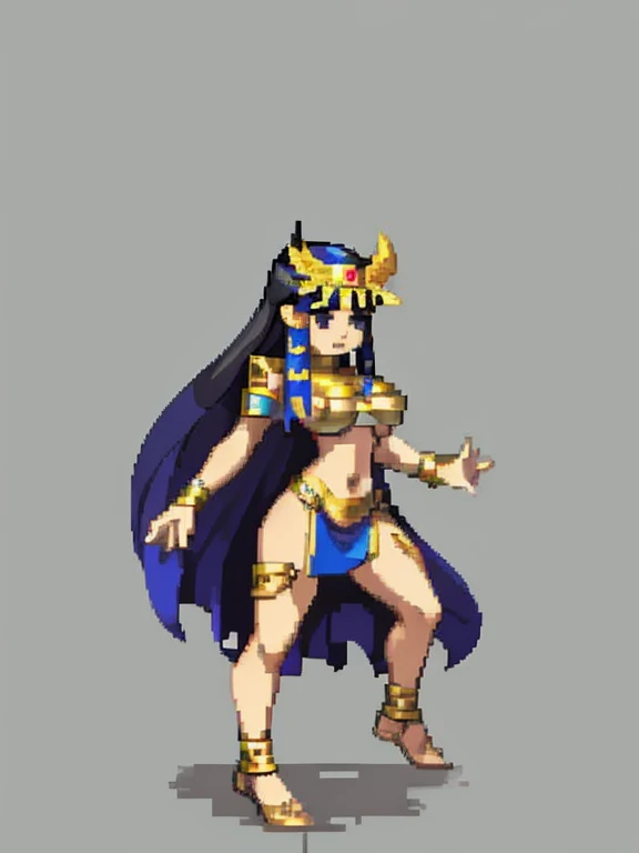 ((side profile)), ((full body view:1.4)), ((masterpiece)),(((best quality))), ((egyptian empress, mature face)), ((middle eastern eyes:1.4)), ((Vulture crown:1.4)), (((black hair)), defined cheekbones, high cheekbones, illustration, ((muscular:1.3)), ((gold:1.4)), sexy bimbo, (gigantic breasts:1.7) ((long Egyptian headpiece)), black hair, ((detailed face:1.4)) beautiful woman, (egyptian:1.4), ((skindentation)), scribbles and marks,(puffy lips:1.4) , Beautiful woman with big exposed boobs shaking　Large areola　Erect nipples exposed　Pussy　Completely naked　Updo　Super huge boobs (temple: 1.5), rough sketches, pose, 8K,16K, ( background, white background: 1.3), ((ancient aesthetic))