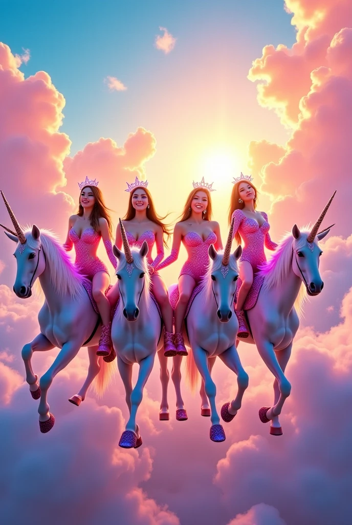 Naked Mayan goddesses having anal and oral sex with unicorns with erect penises
