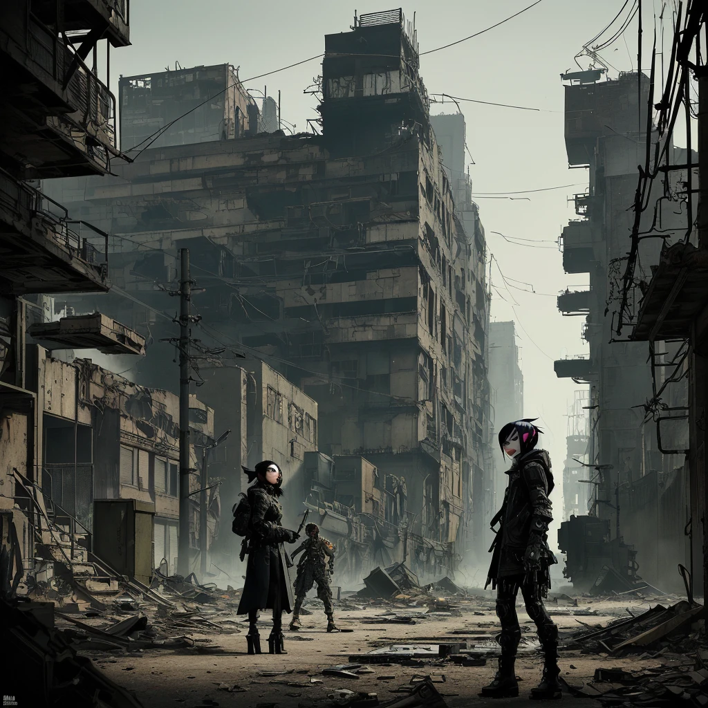 Here is a new masterpiece inspired by Yoji Shinkawa's style, featuring intricate line art, ink punk, Gorillaz style, characters with a futuristic, dystopian theme. the outskirts of the city, a peculiar encounter unfolds amidst the shadows and decay of an abandoned warehouse. A young woman with a captivating blend of vulnerability and resilience is entwined with a man in a mysterious and intense embrace.
Her blonde hair cascades in gentle waves, contrasting sharply with her delicate brows and piercing green-blue eyes, revealing a mix of pain and anticipation. Her cyberpunk-inspired underwear, once stylish, now tattered and revealing a hidden wound on her nose, adds to the story's layers of intrigue.
She lies atop the man, her face contorted in a mixture of pleasure and pain. Her eyes are closed, tears streaming freely down her face, her makeup smeared and her lips parted in a silent cry. Her perfect figure, well-loved and adorned with intricate tattoos, speaks volumes about her journey.
In the background, her legs, clad in torn fishnet stockings with delicate garters, capture the viewer's attention. The atmosphere is charged with anticipation, as if the scene is part of a vivid dream or a surrealistic narrative.
This scene, far from explicit or sensational, captures the complexities of human connection and the power of fantasy. It's a story of desire, vulnerability, and the magic of the imagination, anal deep story, gape full of cum ass hole, upskirting, ultra-detailed picture, face, vagina, anus.