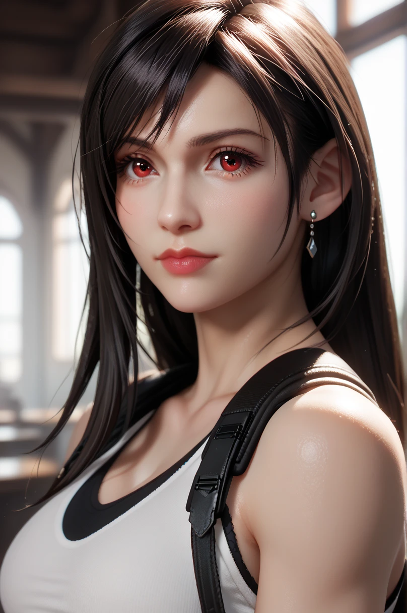 score_9, score_8_up, score_7_up,
FF7Tifa, 1girl, black hair, red eyes, long hair, looking at viewer, portrait