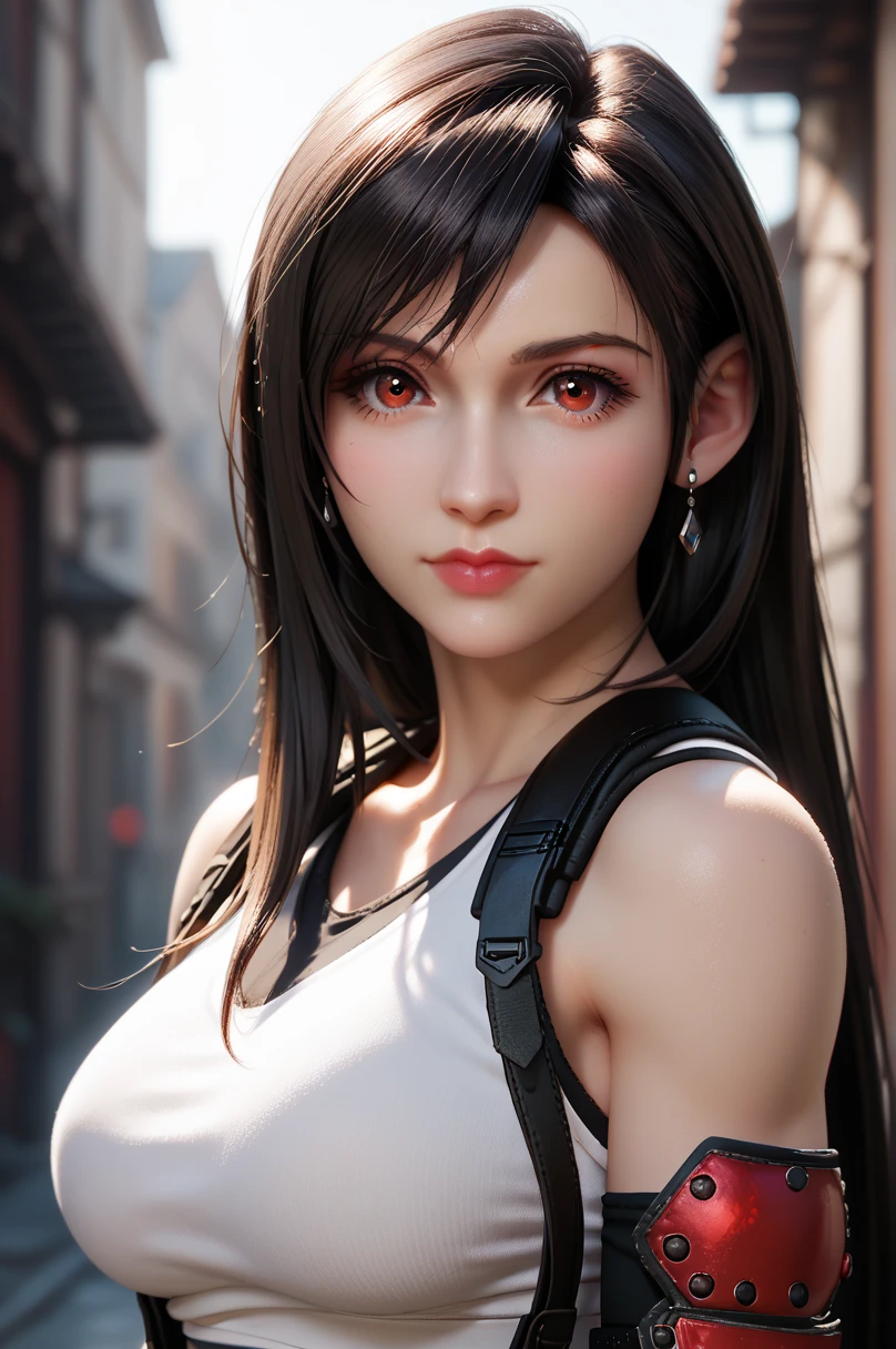 score_9, score_8_up, score_7_up,
FF7Tifa, 1girl, black hair, red eyes, long hair, looking at viewer, portrait