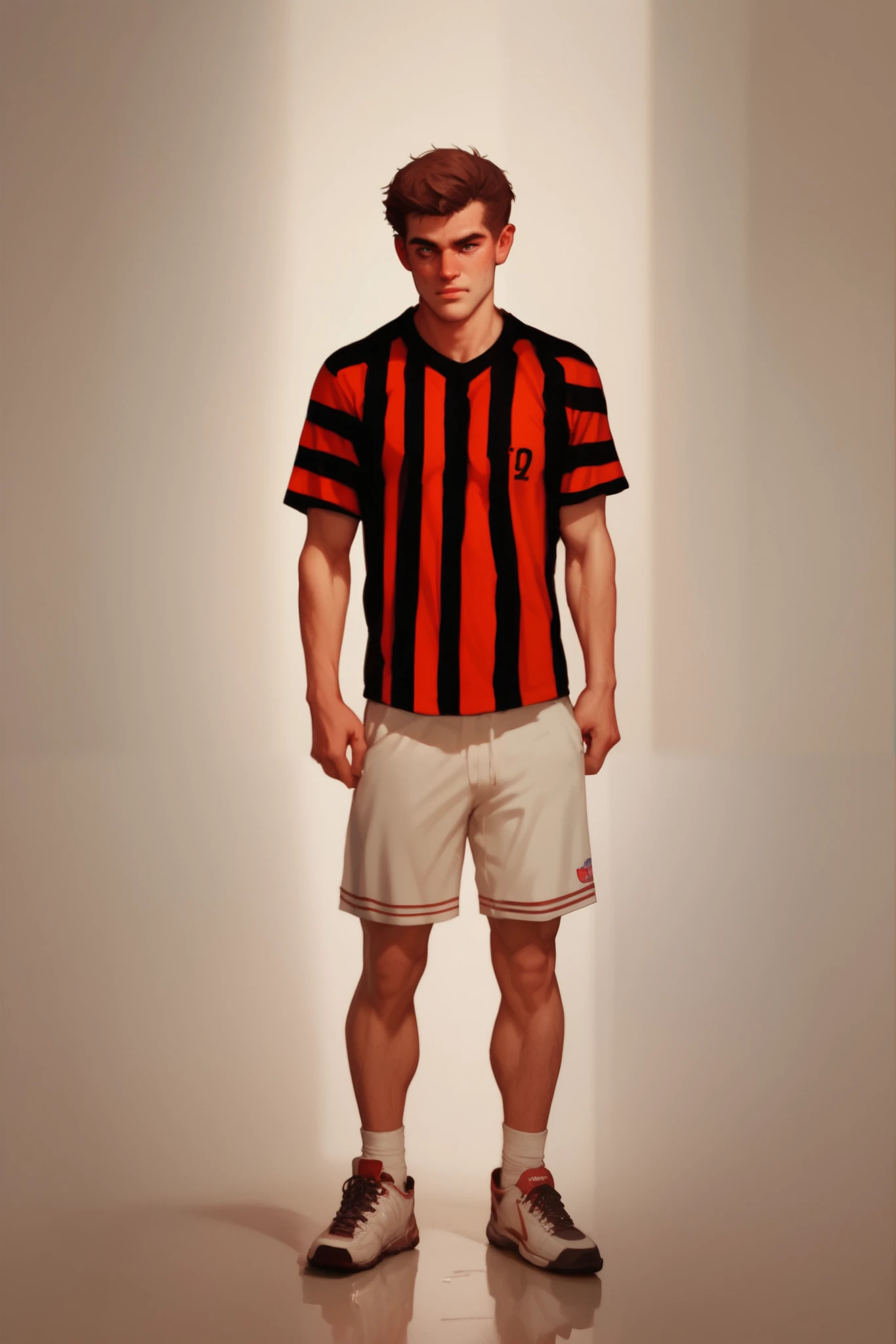 football shirt, Flamengo ,  striped red and black team