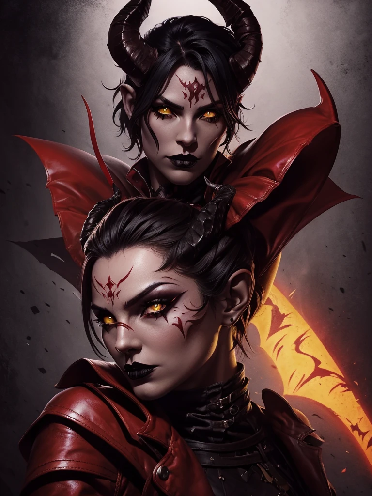 Three eyes, two noses, large ears, fangs, mouth，Hela hairstyle，D罩，Kirin arm，Six crab legs[I want to be quiet]