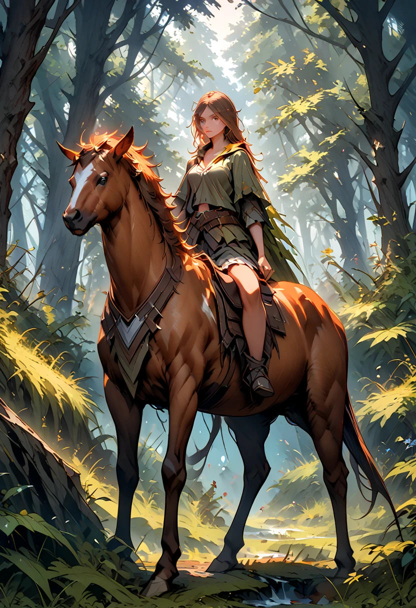 solo, centaur, female, wilderness, fantasy