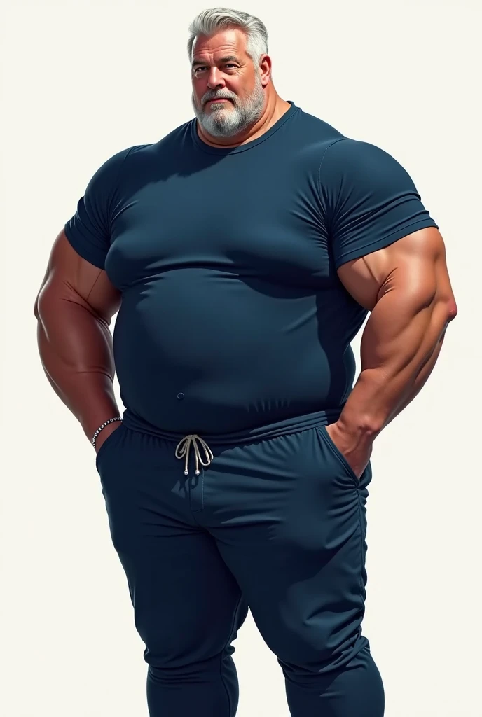 A portrait full body photograph A tractive mid age heavy trucker-driver, bald Strong, muscular, hairy big belly bodybuilder, showing very hairy groin area, epic realistic, photo, faded, neutral colors, ((((hdr)))), muted colors, intricate scene, artstation, intricate details, vignette --auto --s2