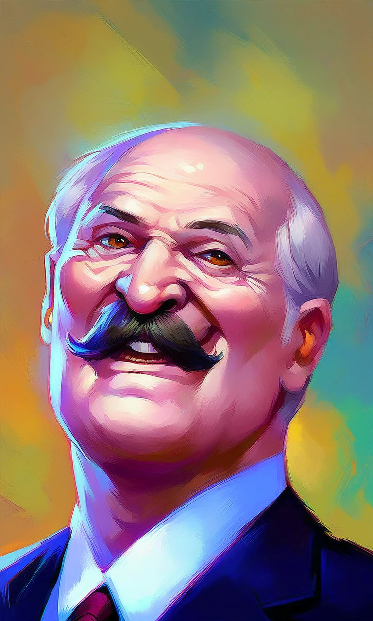 from front,upper body,looking_at_viewer,solo,(detailed face),solo,score_9, score_8_up, score_7_up, 1boy,lukashenko,grey-hair,moustache,solo,old,old man,aged_up,w,black suit,simple_background