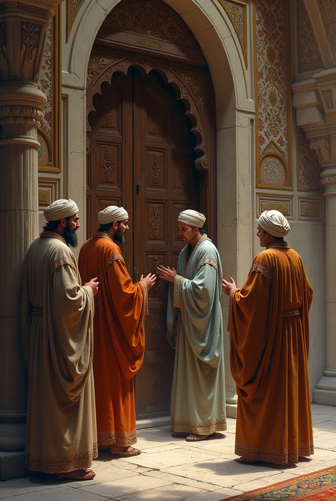 Five Muslim islamic man