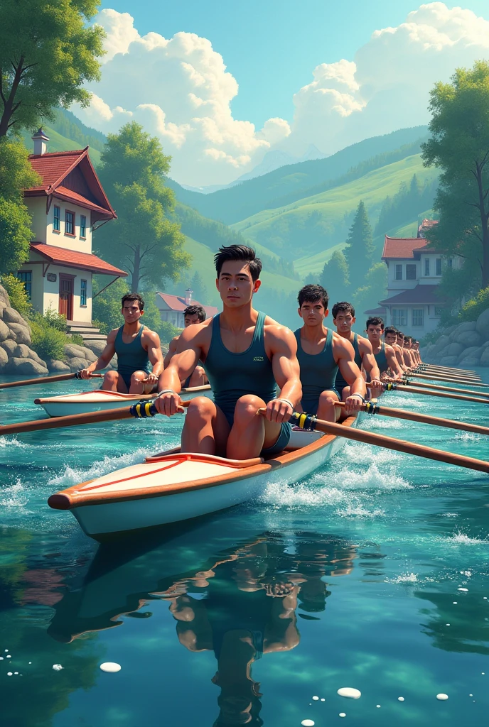 But they are rowing