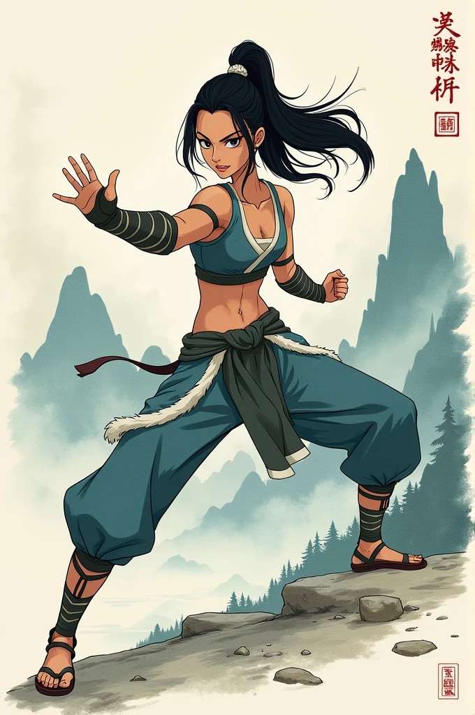 Do Korra with the similar traits of. drawings