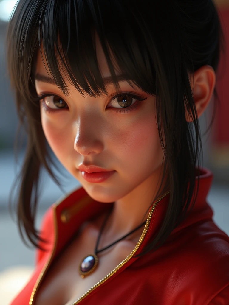 CG blockbuster,Asian woman poses in colorful bikini, photorealistic anime girl rendering, detailed face of a asian girl, 3 d anime realistic, Smooth anime CG art, Realistic. Cheng Yi, Realistic anime 3 D style, render of a cute 3d anime girl, Rendu portrait 8k, 3 D rendering character art 8 K, Kawaii realistic portrait,(((Wear thick gold-framed reflective sunglasses))) (Linen batik scarf), Angry fighting stance, looking at the ground, Batik linen bandana, Chinese python pattern long-sleeved garment, rainbowing(Abstract propylene splash:1.2), Dark clouds lightning background,废墟(realisticlying:1.4),Black color hair,Flour fluttering,Telephoto lens high, A high resolution, the detail, RAW photogr, Sharp Re, Nikon D850 Film Stock Photo by Jefferies Lee 4 Kodak Portra 400 Camera F1.6 shots, Rich colors, ultra-realistic vivid textures, Dramatic lighting,8K quality, Girls,Backstreets, Dark clouds lightning background(realisticlying:1.4),Black color hair,, RAW photogr, Sharp Re, Nikon D850 Film Stock Photo by Jefferies Lee 4 Kodak Portra 400 Camera F1.6 shots, Rich colors, ultra-realistic vivid textures, Drama lamp film CG society。,,Tropical canyon battle scene、Chinese big breasts、Vintage trench coat、three kingdom、ember、100 people、Faraway view、intense battles、high detal、masuter piece、NSFW,Multi-layered long-sleeved gauze garment,Quick-drying vest,Colorful cotton and linen sweater,Red and black snake cloak cloak,Doomsday ruins(废墟)Climb the streets(Armageddon)eyes filled with angry,He clenched his fists