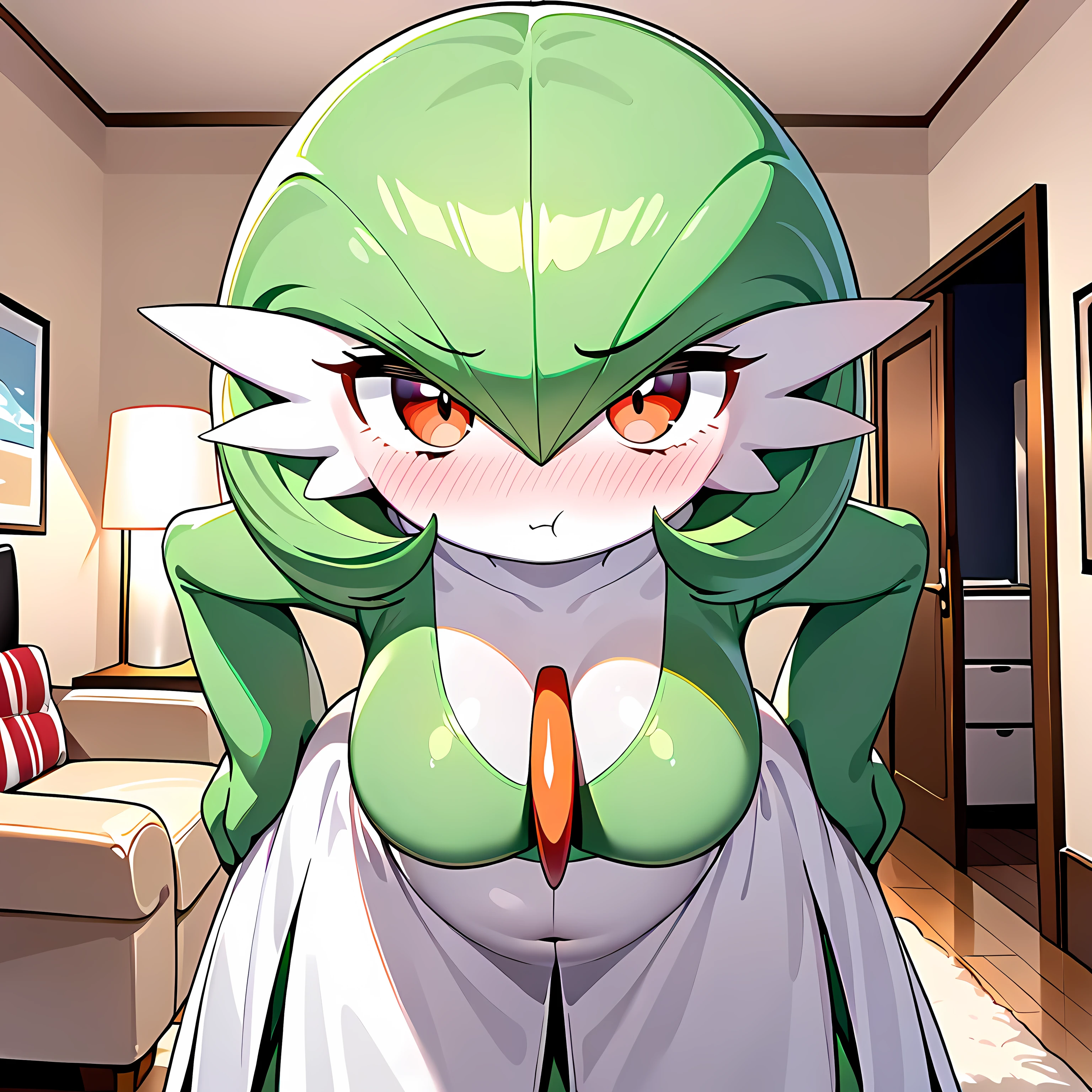 GardevoirXL, gardevoir (Pokemon), pokemon, Monster girl quest, gardevoir, anthro, white skin, large breasts, thick thighs, wide hips, in grey sports bra with boob window and sports shorts with over the knee boots, seductive mature smile, smug, (half open eyes), blush, 1boy, 1girl, larger female, large female, front view, (pov), forest background, ((titjob)), (paizuri), female sitting on boy, ((breasts wrapped around penis,)) (((((penis penetrating cleavage))))), foreskin, retracted foreskin, cumming, pinning down boy, looking at eachother, looking at boy, scared boy, fearful boy, (squeezing penis in cleavage), (large breasts), (((health bar))), masterpiece, score_above:9, pokemon masters ex, game style, (((titfuck))), ((breasts placed on penis)), ((((((female laying flat on own chest)))))), ((((((penis between cleavage)))))), ((((((arms crossed in front of own chest))))))