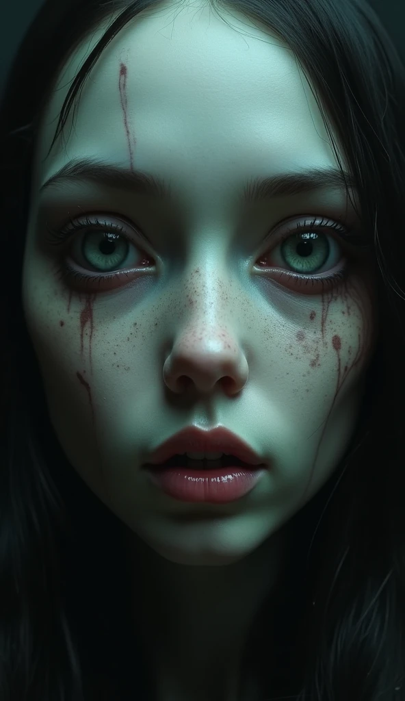 ((perfect anatomy:1.2,realistic:1.3,RAW Photography:1.3,masterpiece、highest quality、Ultra - High resolution、High resolution、Highly detailed CG、8K)),full body,1 female daemon,age of 12 ((beautiful detailed face and eyes:1.2,big gorgeous eyes:1.2)), Focus on a stunning, alluring face with captivating eyes. small breasts,slender body,small head:1.5,skinny, (oily skin,gleaming skin,pale skin,sweat:1.2), Body should be overtly sexual, with revealing attire or nudity. Emphasize a sultry, provocative expression. Skin tone should be a pale, pink. Succubus-like features are desired, NSFW not safe for work, show full body