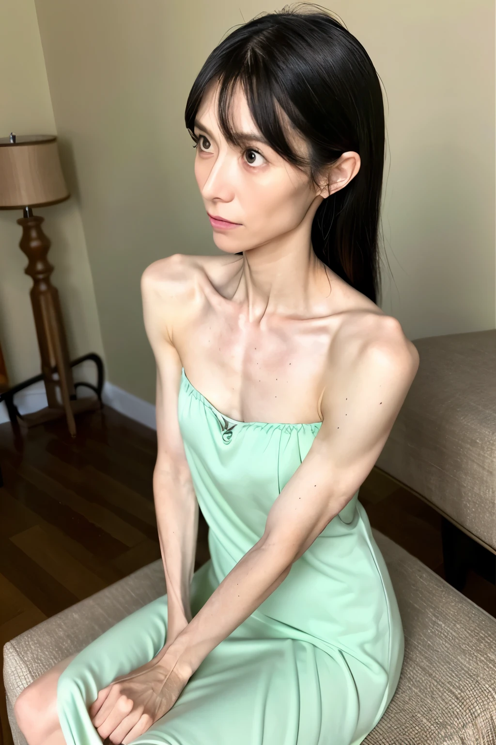 (((CUTE MALAY GIRL))), masterpiece, High quality, UHD 32K, Realistic face, Realistic skin human feeling , A Japanese Lady, , ((layered hair with pony)), Very cute and baby-like face, (MATRIX WORLD), ((SADNESS)), (((WHITE))), (((CUTE GIRL))), ((NUDE, NAKED , VAGINA)) SATIN FLORAL PATTERN, straddle in bed, perfect fullbody, Red Lips, earing, ((REALISTIC SKIN HUMAN)), ((SEXY RED LIPS DETAILED)), ((REALISTIC HUMAN SKIN DETAILED)),