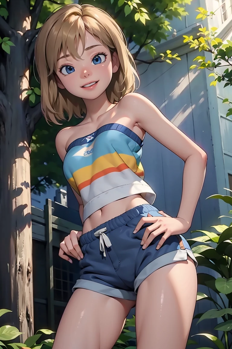 4k, Realista, muito detalhe, 1female, 1girls, long hair, female, blonde hair, blue eyes, breasts, cat ears, cat tail, catgirl, choker, female, female focus, female only, fishnets, looking at viewer, partially clothed, , small, small breasts, thigh highs, thighs, elin, TERA, midriff, lewd smile, open mouth,