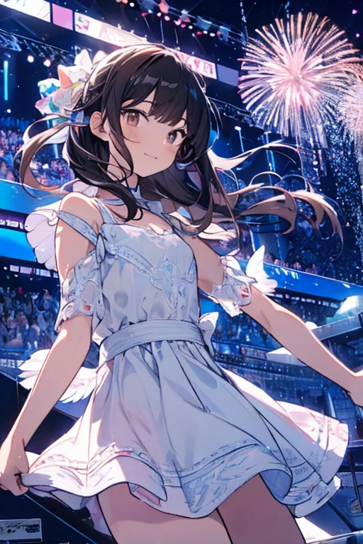 moon、Outdoor Stage、Dancer、dancer、high resolution、Beauty、Beauty、A Dancing Woman、20-year-old、Brown Hair、