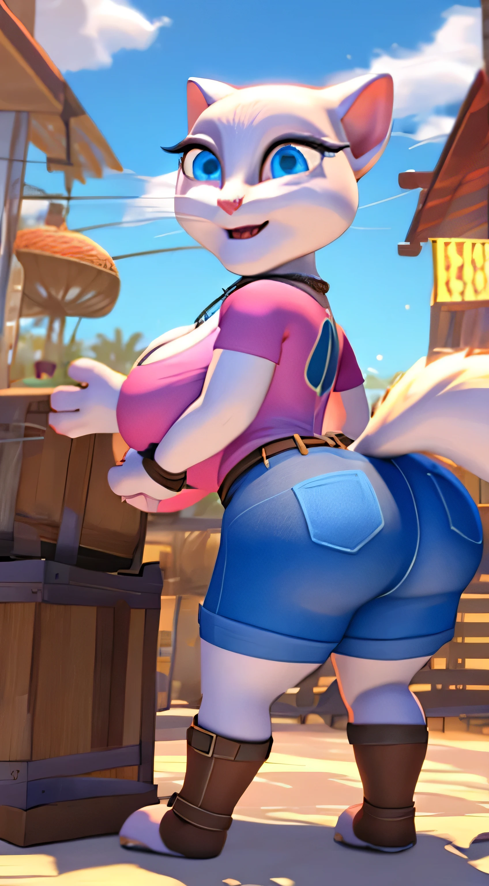 Talking Angela  open smile  huge thigh big breasts big breasts big ass big ass big ass senormous breasts revealing clothes ass focus big ass big ass big ass 