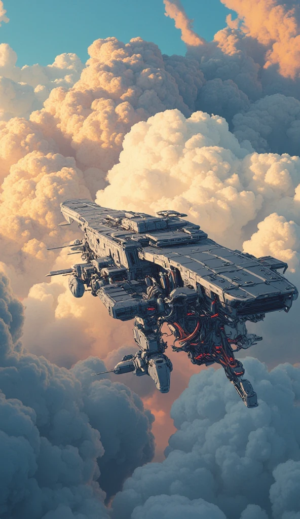  beautiful horizon　cloud　Future aircraft carrier 