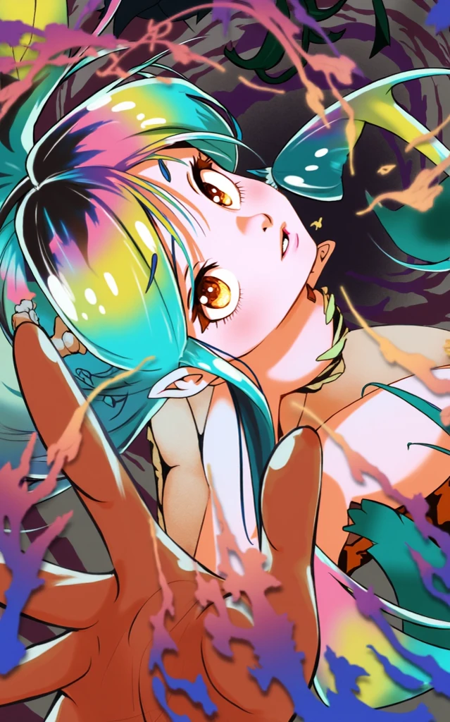 (score_9, score_8_up, score_7_up), lum, long hair, bangs, blue hair, blue eyes, aqua hair, horns, eyeshadow, large breasts, looking at viewer, blush, a person riding a motorcycle, no helmet, leather jacket, hair blowing in the wind, on an overpass, neon city lights, left hand on the handlebar, (best quality,4k,8k,highres,masterpiece:1.2),ultra-detailed,detailed face and eyes, highly detailed, cinematic lighting, vibrant colors, dramatic atmosphere, motion blur, depth of field, licking a Chupa Chups lolly, pleasure on her face, bliss, mischievous smirk, intricate detailed facial features, high quality, 8k, beautiful detailed eyes, beautiful detailed lips, extremely detailed face, long eyelashes, vibrant colors, warm lighting, cinematic composition, dreamy atmosphere, fantasy, whimsical, magical realism, close-up motorcycle, from side, (full body),(score_9, score_8_up, score_7_up), AtaruMoroboshi,1boy, a boy on a motorcycle carrying a girl, boy wearing helmet, BREAK, lum,1girl, long hair, bangs, blue hair, blue eyes, aqua hair, horns, eyeshadow, large breasts, looking at viewer, blush, not wearing helmet, beautiful detailed face, beautiful detailed eyes, extremely detailed face, photorealistic, high quality, 8k, masterpiece, cinematic lighting, vibrant colors, dramatic lighting, epic, adventure, motion blur, dynamic composition, detailed background, lush vegetation