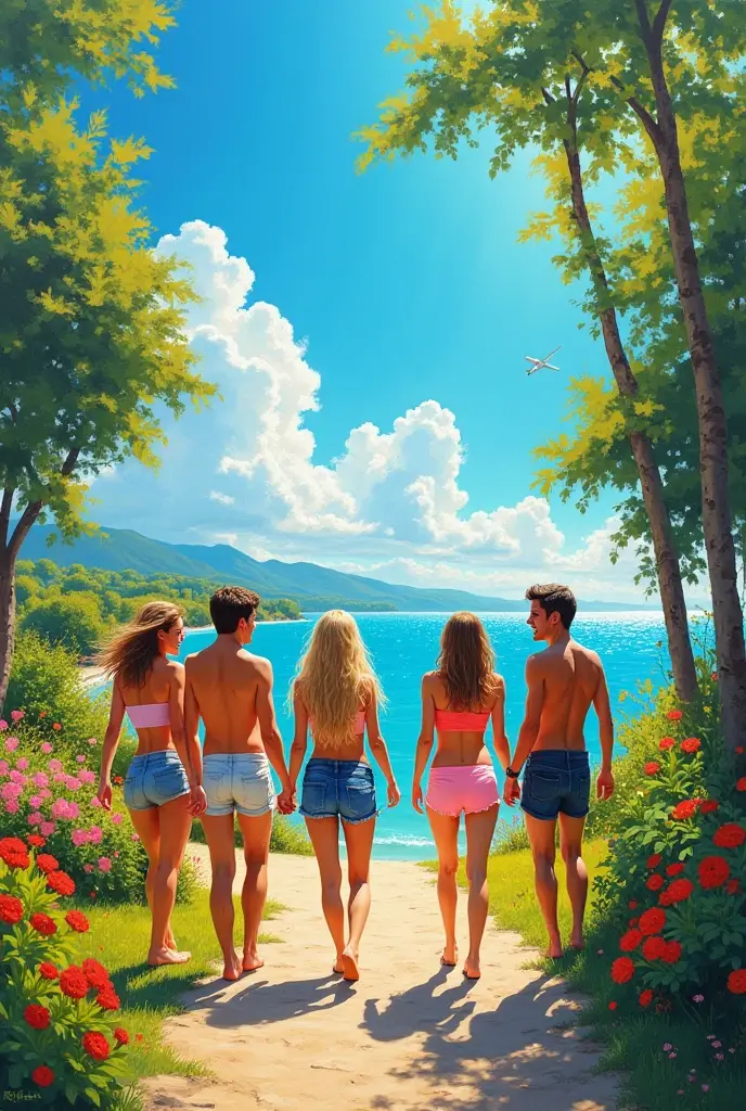 Make an unique and Interesting image on summer
As a painting