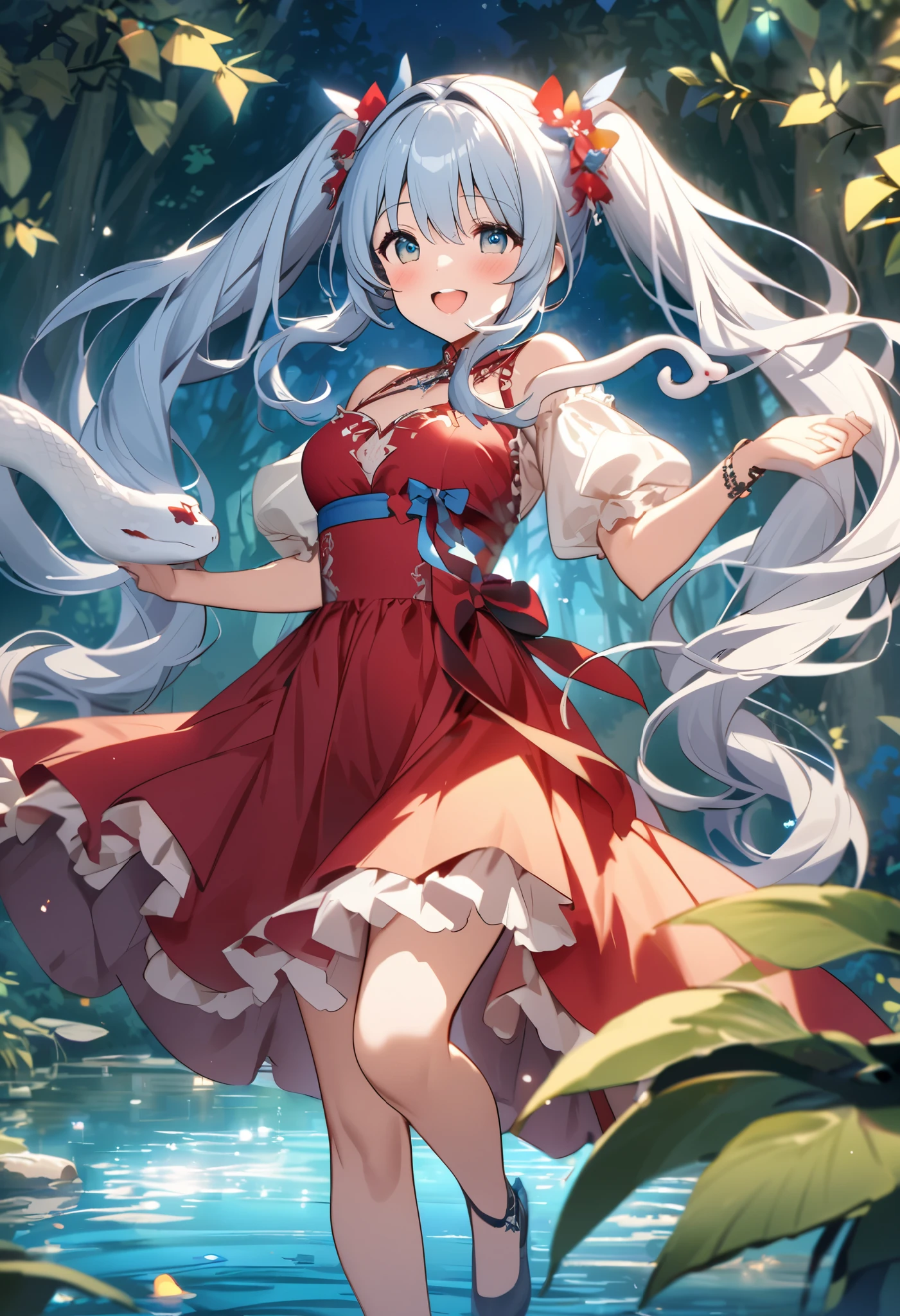high resolution,(incredibly absurdres), (hires.fix:1.3),anime visual,extremely detailed CG unity 8k wallpaper, ((masterpiece)), ((top-quality)), (beautiful illustration), ((an extremely delicate and beautiful)) , 1 girl, Little Red Riding Hood , (character focus), ((panty shot)),(skirt lift), (white background, full body), forest