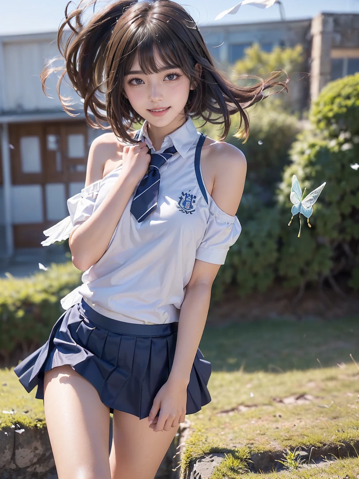 ((masterpiece)), (((highest quality))), ((Very detailed)), ((shape)), ((Disheveled Hair)), Beautiful details, (One Girl:1.2), (alone), Dynamic Angle, Black Magician Girl, (Black knee-high socks:1.1), (Starry sky tornado:1.4), nebula, ((Frills)), Beautifully detailed skies, Beautiful details, Wicked Smile, Expressionless, Hair between the eyes, Gray Hair, Pleated skirt, ((Disheveled Hair)),16 years old,nfsw、((Sexual Panties:0.9))、((Spread your legs wide:1.4))、